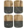 Black Marble Cheese Board Set with Knives 39