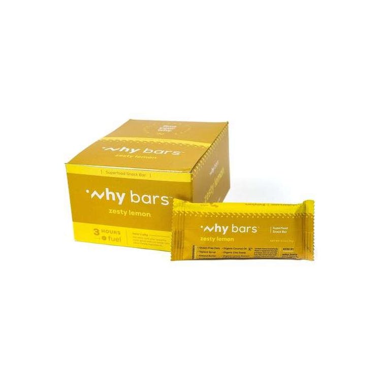 Why Bars Superfood Protein Snack Bars - 24 Pack Zesty Lemon 1