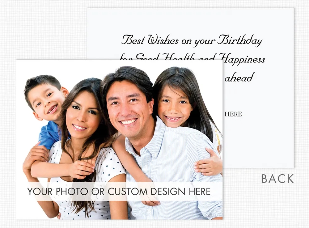 Custom Greeting Card (Horizontal, Value Size, Flat) 4