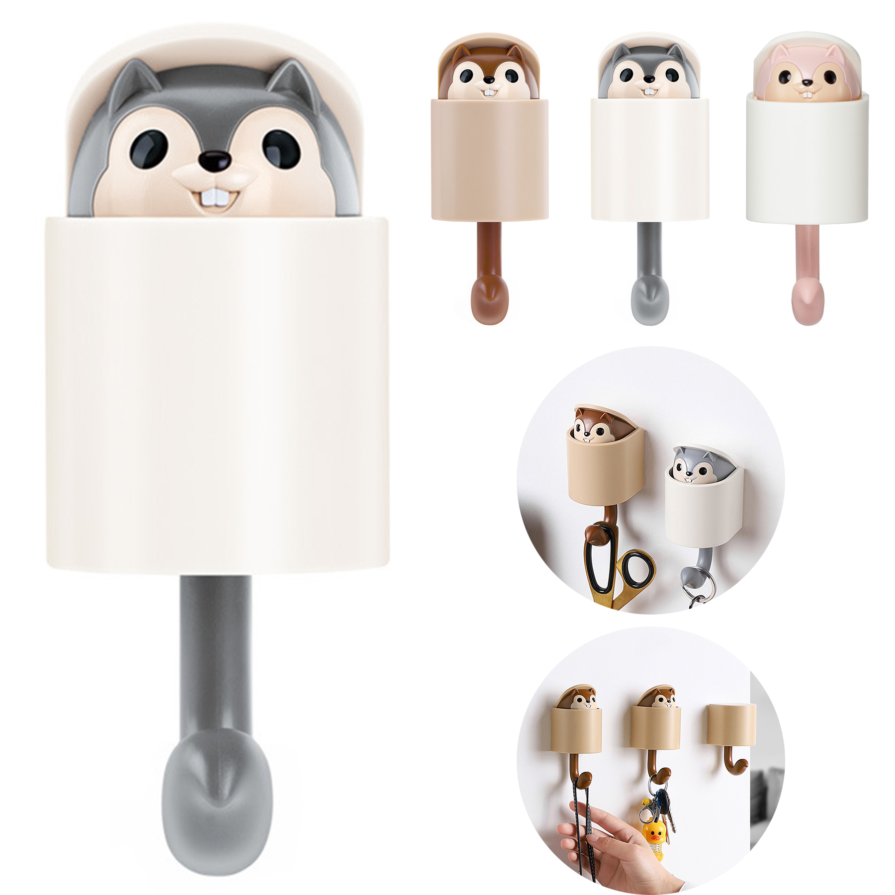 Creative Squirrel Cute Pet Key Holder