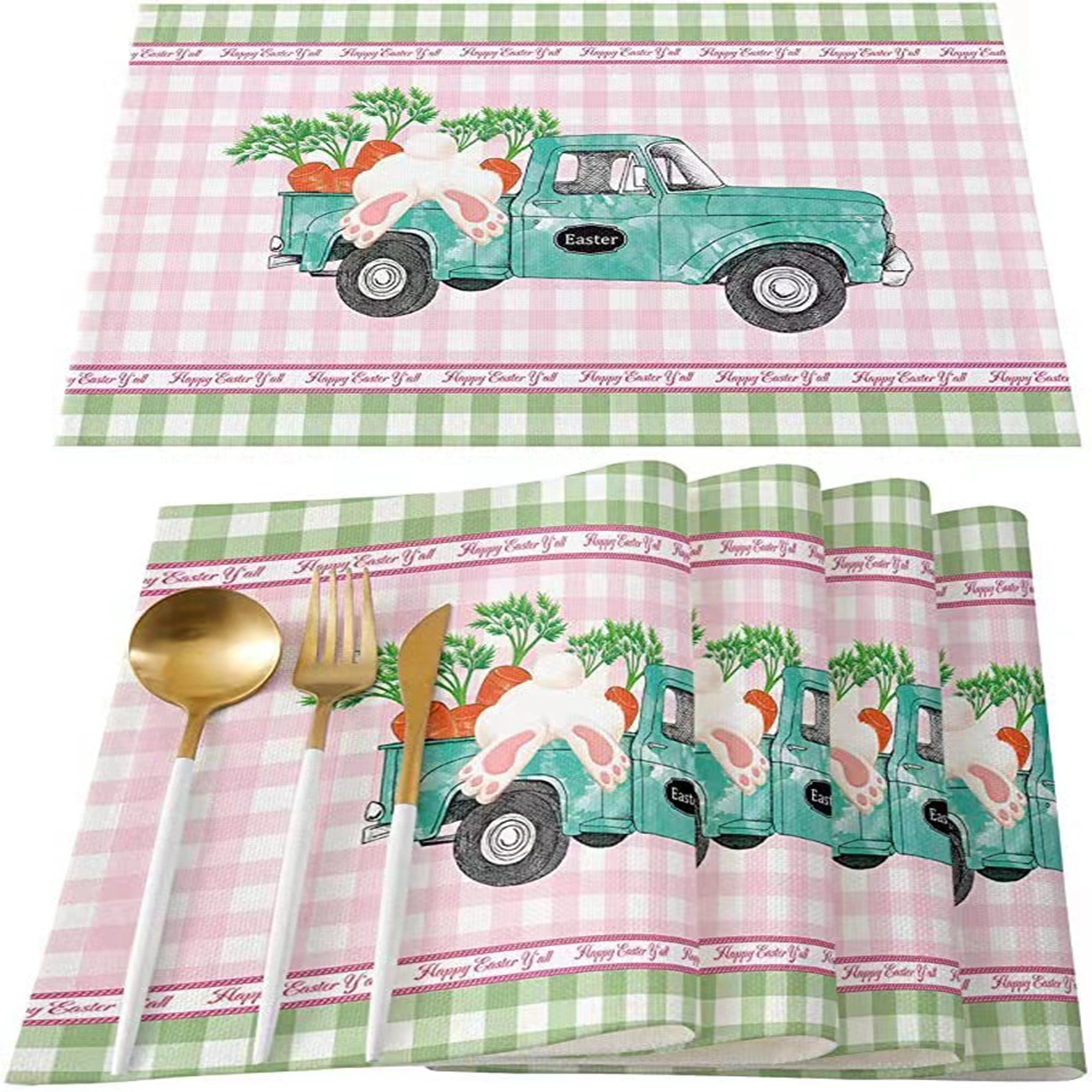 Decorations Natural Linen Placemats  of Dining Room 2