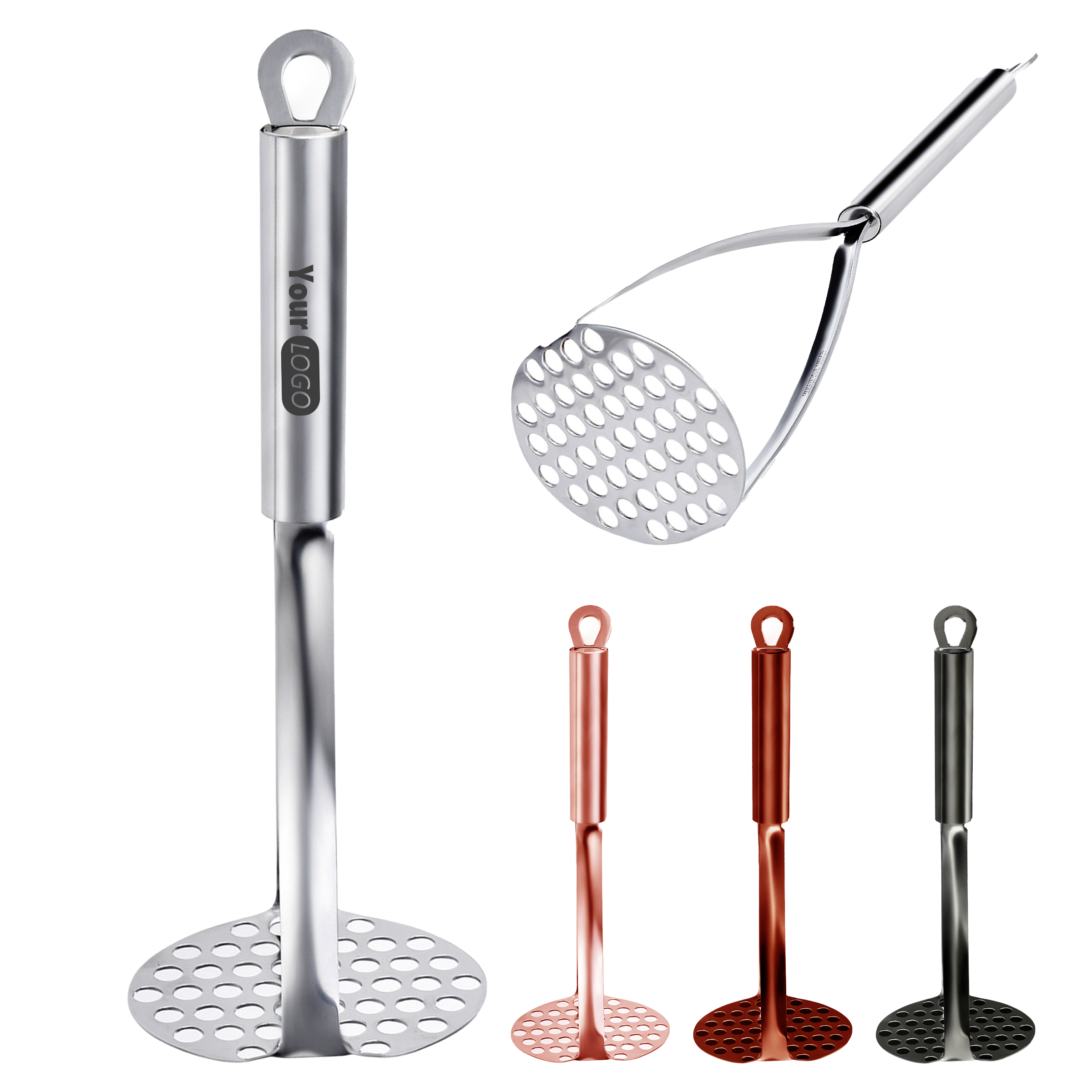 Silver Manual Potato Masher 6