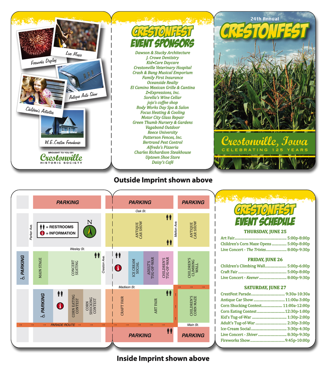 Laminated Wallet Card - 6.75x3.5 (Flat Size) Triple-Fold - 14 pt. 3