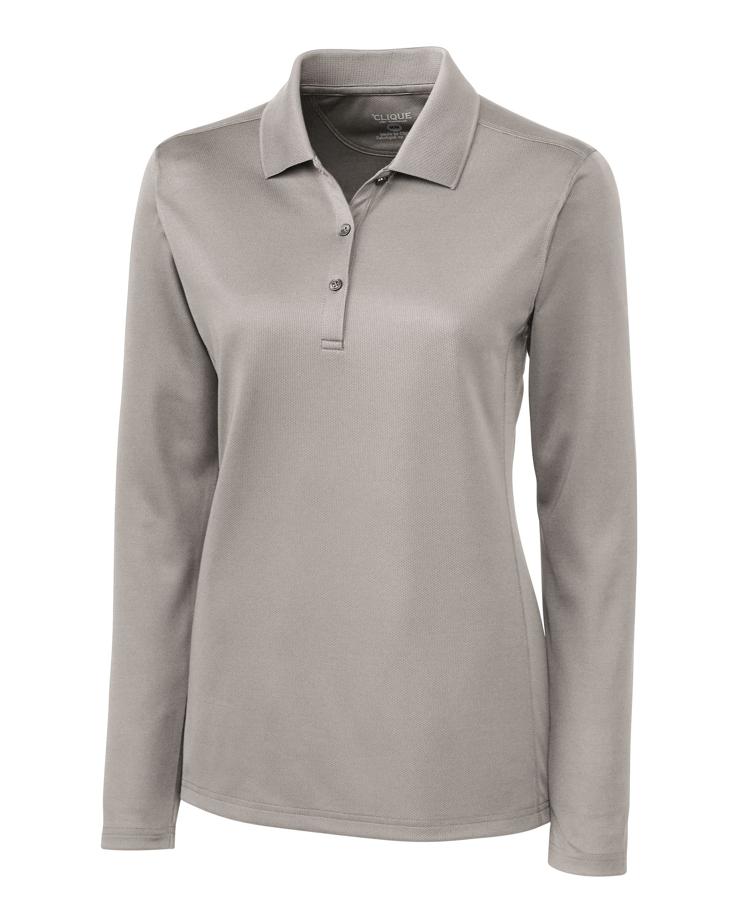 Clique Ice Pique Tech Womens Long Sleeve Polo 63
