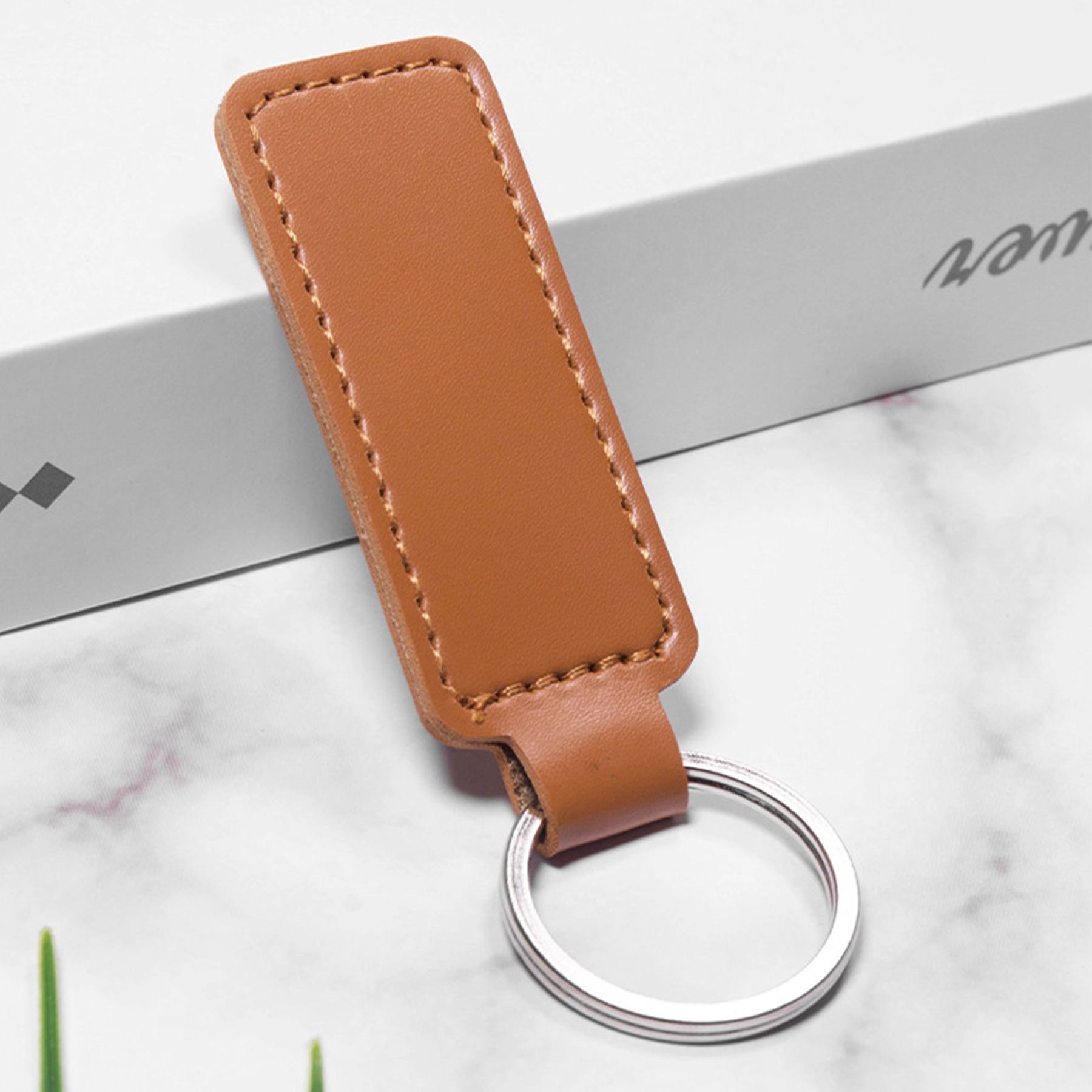 PU Leather  Keychain Keg Ring 2