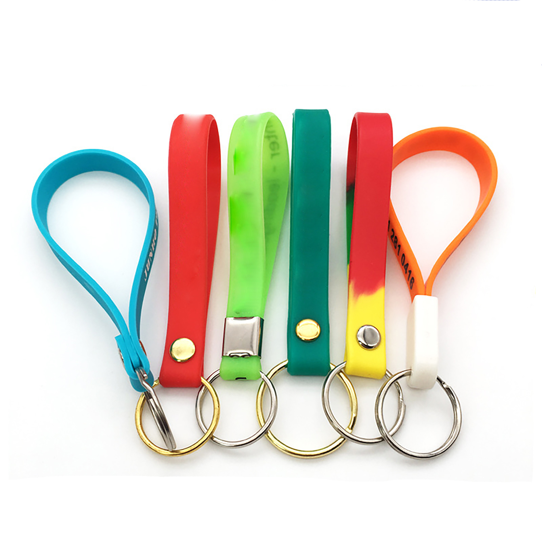 Motivational Silicone Bracelet Key Chains 4