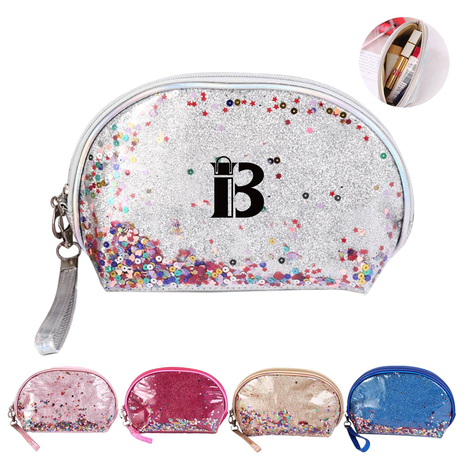 Fashion Creative Sequin Glitter Toiletry Pouch Cosmetic Bag 1