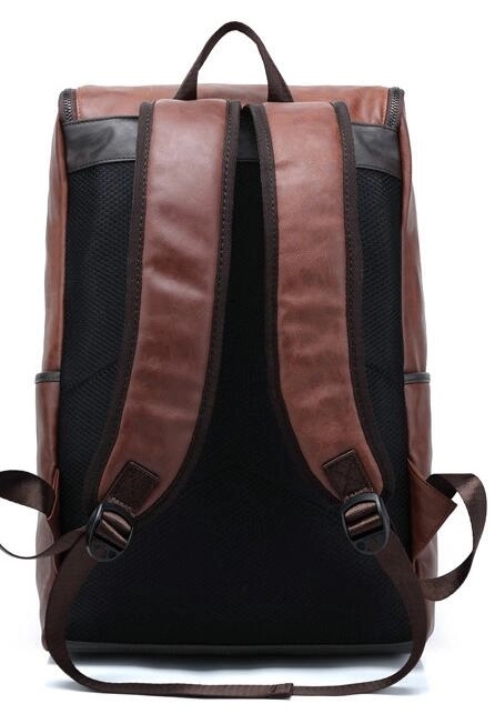 Vintage PU Leather Backpack 6