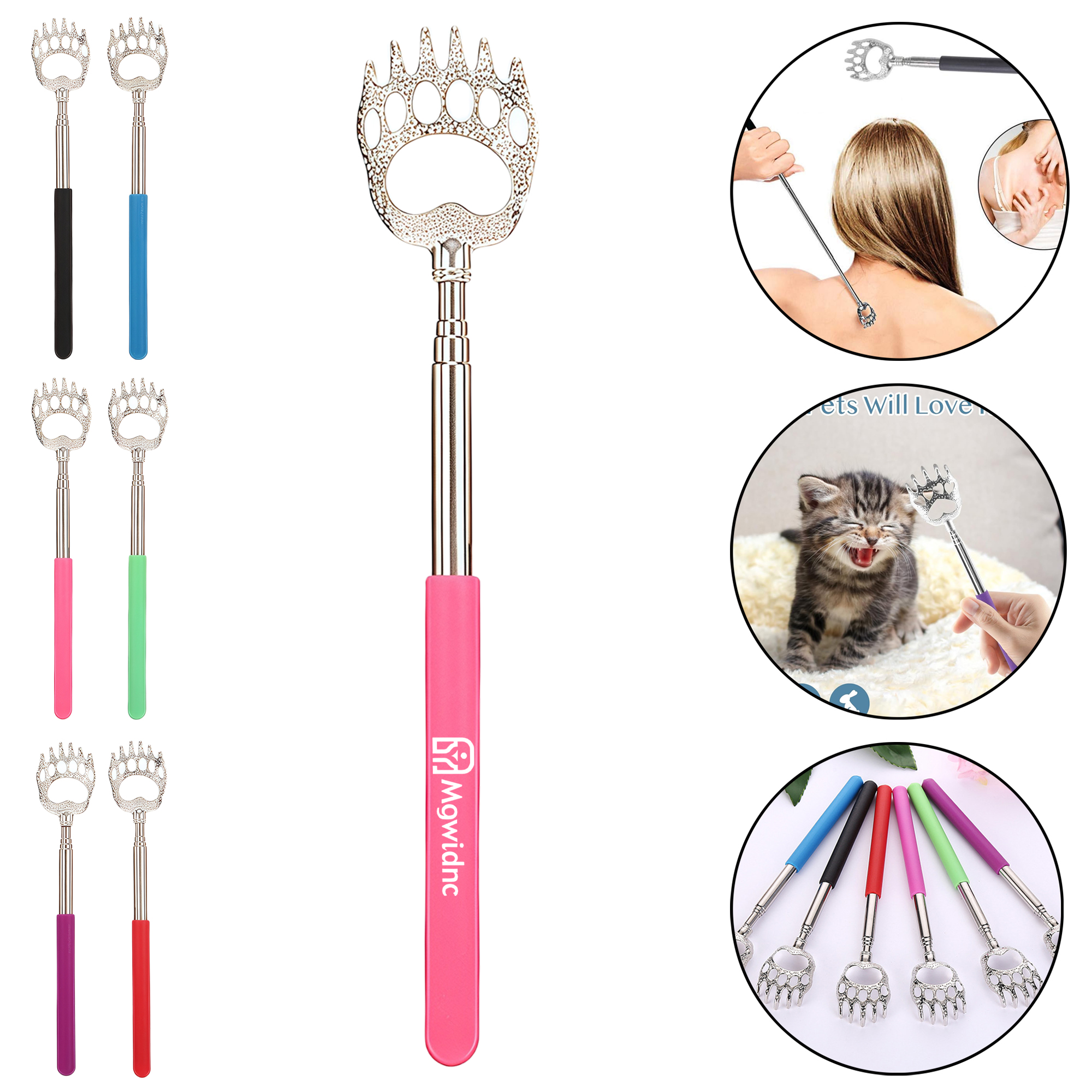 Bear Claw Stainless Steel Telescopic Back Scratcher Massager