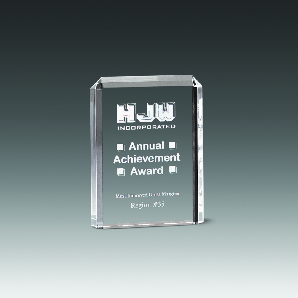 Lexus Rippled Bottom Reflective Award (4"x6"x1") 2