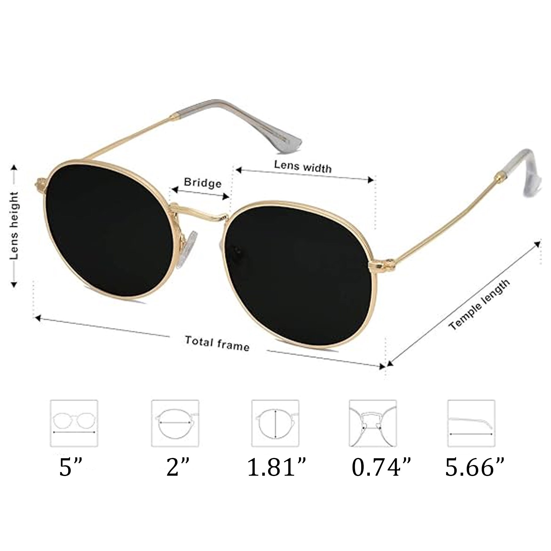 Small Round Polarized Sunglasses 4