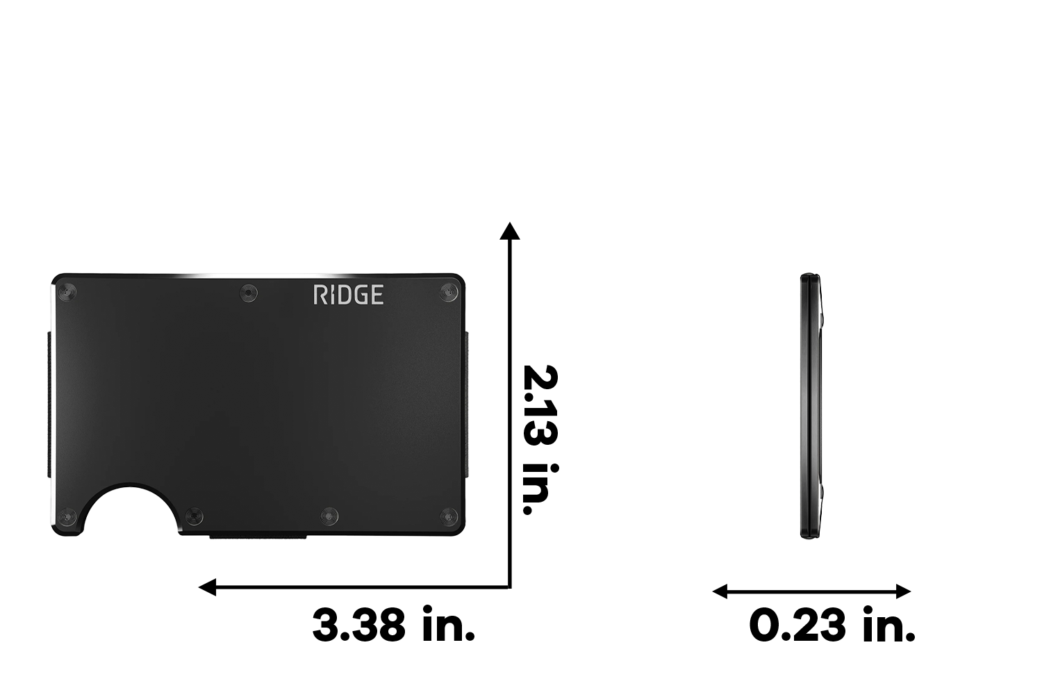 Ridge Wallet Aluminum w/ Money Clip