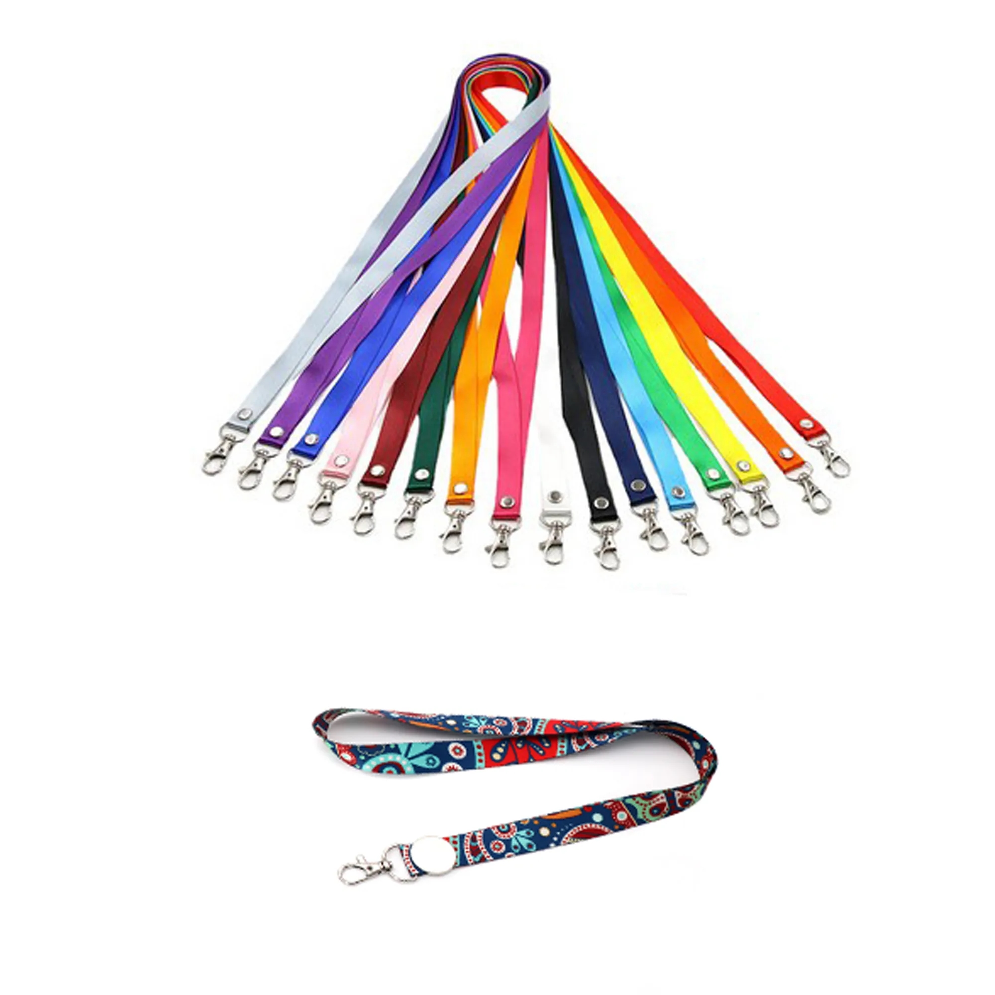Full Color Polyester Work Permit Lanyard