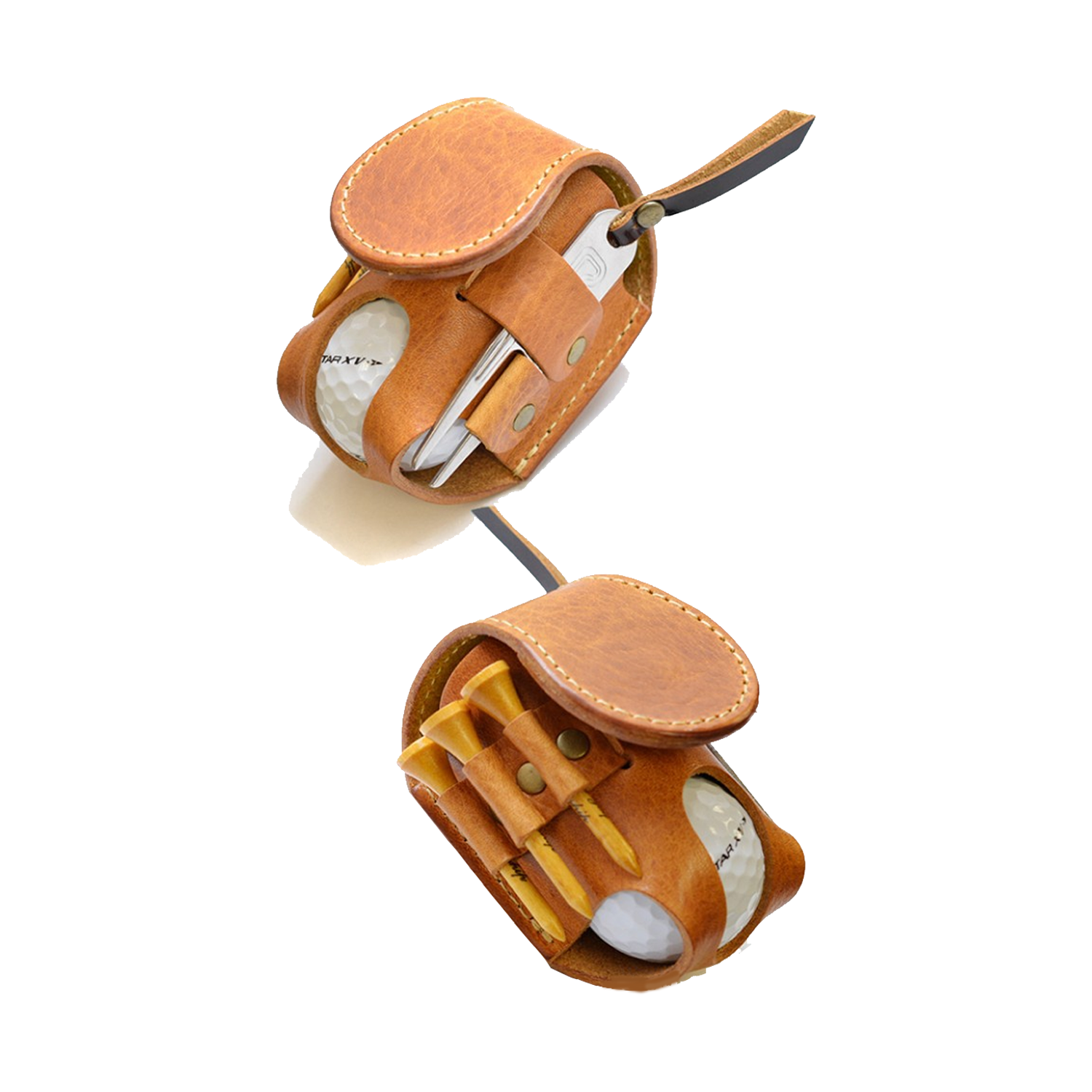 Genuine Leather Golf Pouch 2