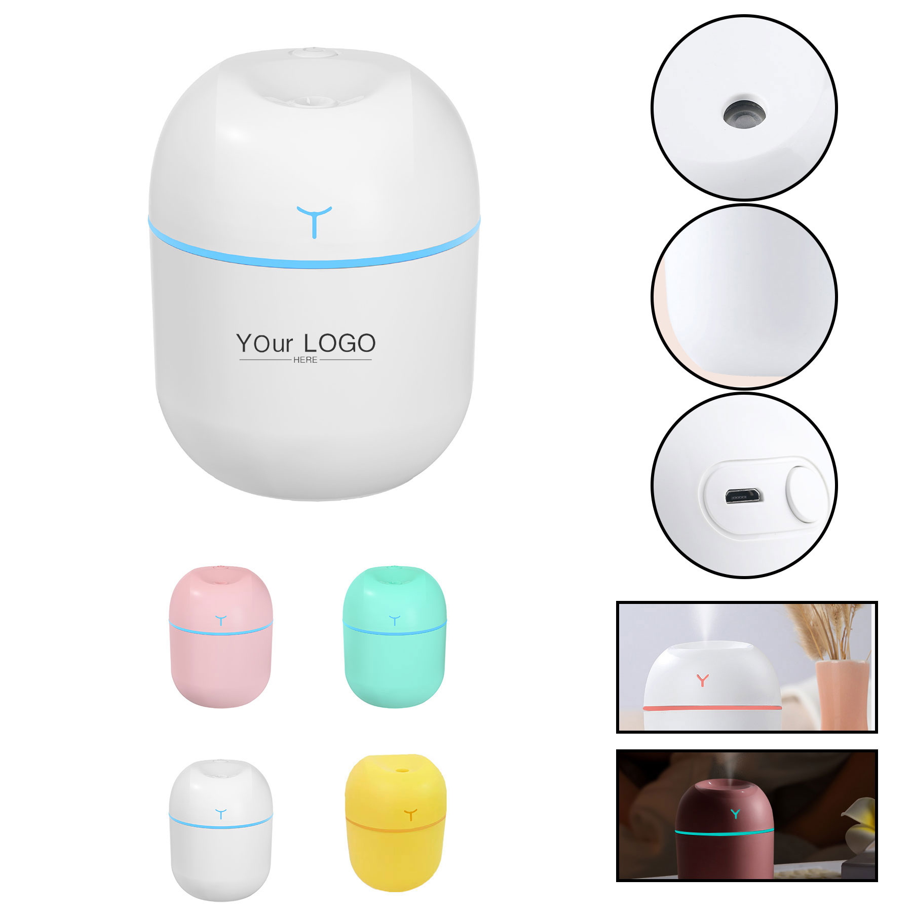 220 Ml Ultra-quiet Usb Cool Air Humidifier 2