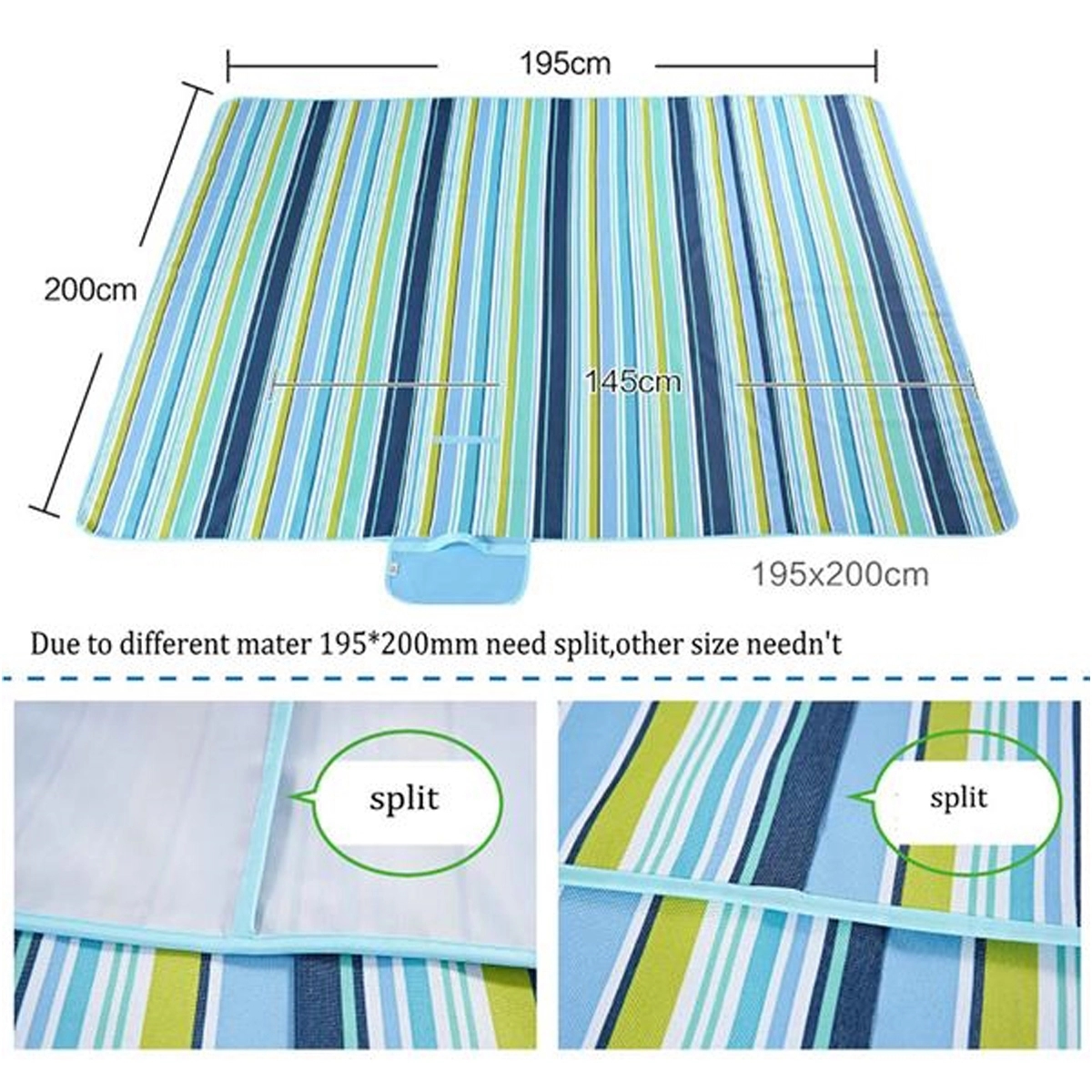 Waterproof Outdoor Beach Camping Picnic Blanket 4