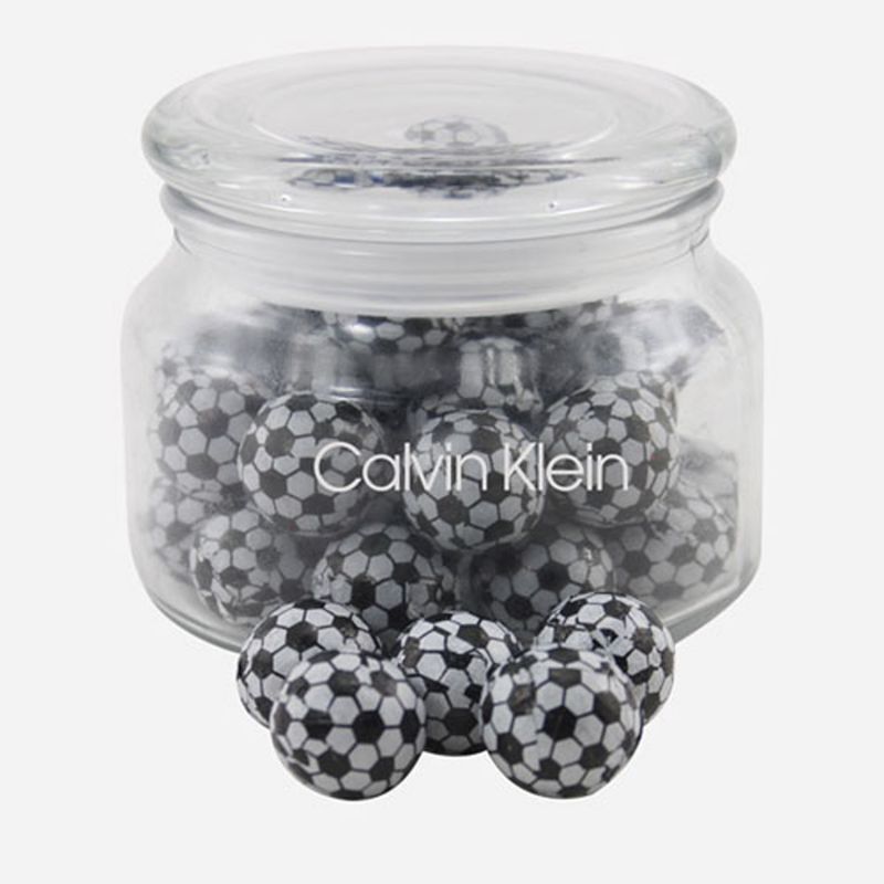 Jar with Chocolate Soccer Balls 2