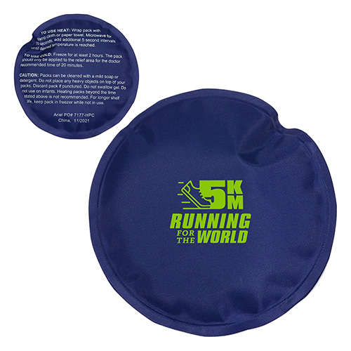 Round Nylon-Covered Hot/Cold Pack 21