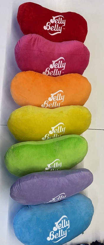 Jelly Belly Pillows Assorted colors 12" high x 20" long 3