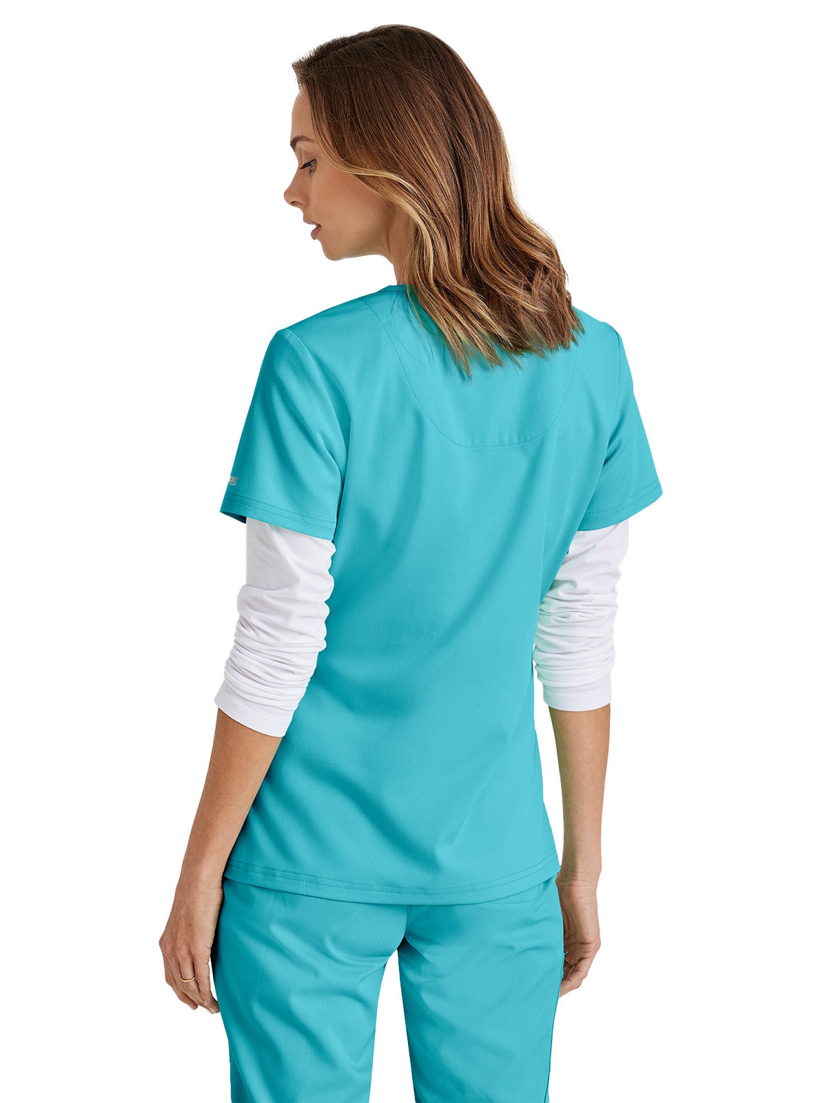 Grey's Anatomy Spandex Stretch - Women's One-Pocket Bree Tuck-In Scrub Top 41
