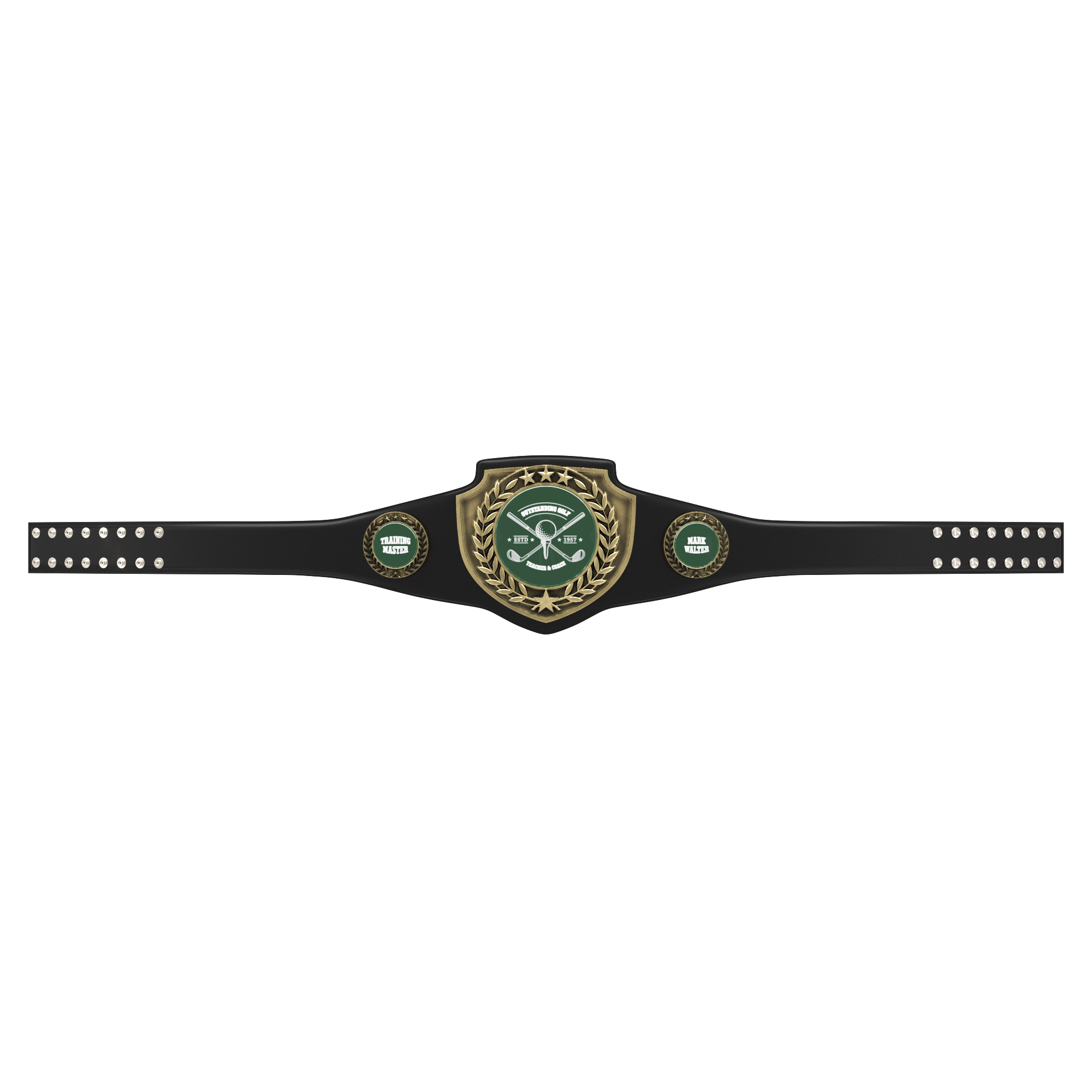 Express Vibraprint® Antique Bright Champion Award Shield Belt 12