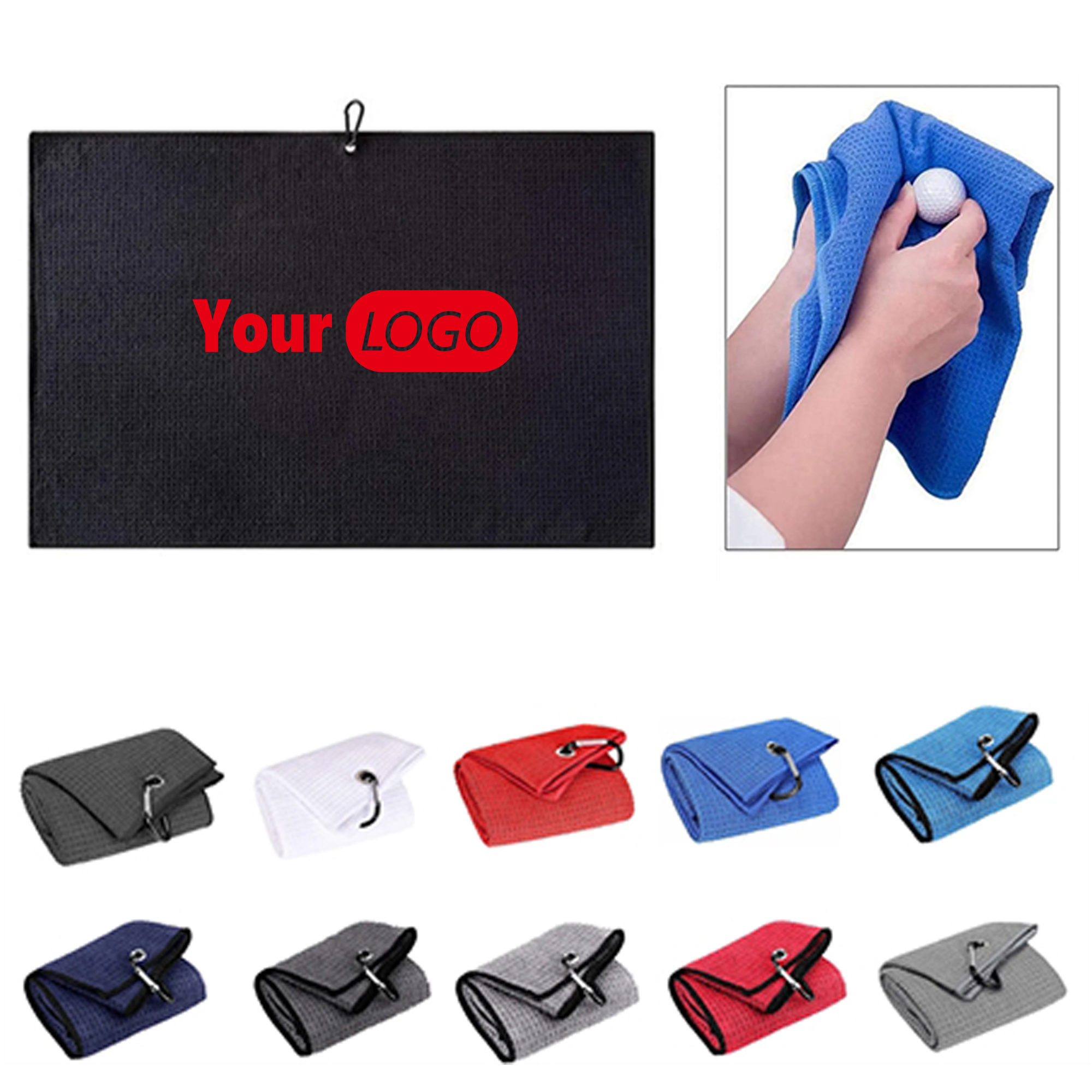 Portable Golf Waffle Towel 2
