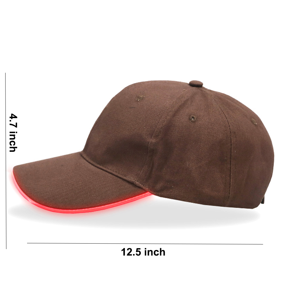 Fiber Optic Luminous Hiking Visor LED Baseball Hat