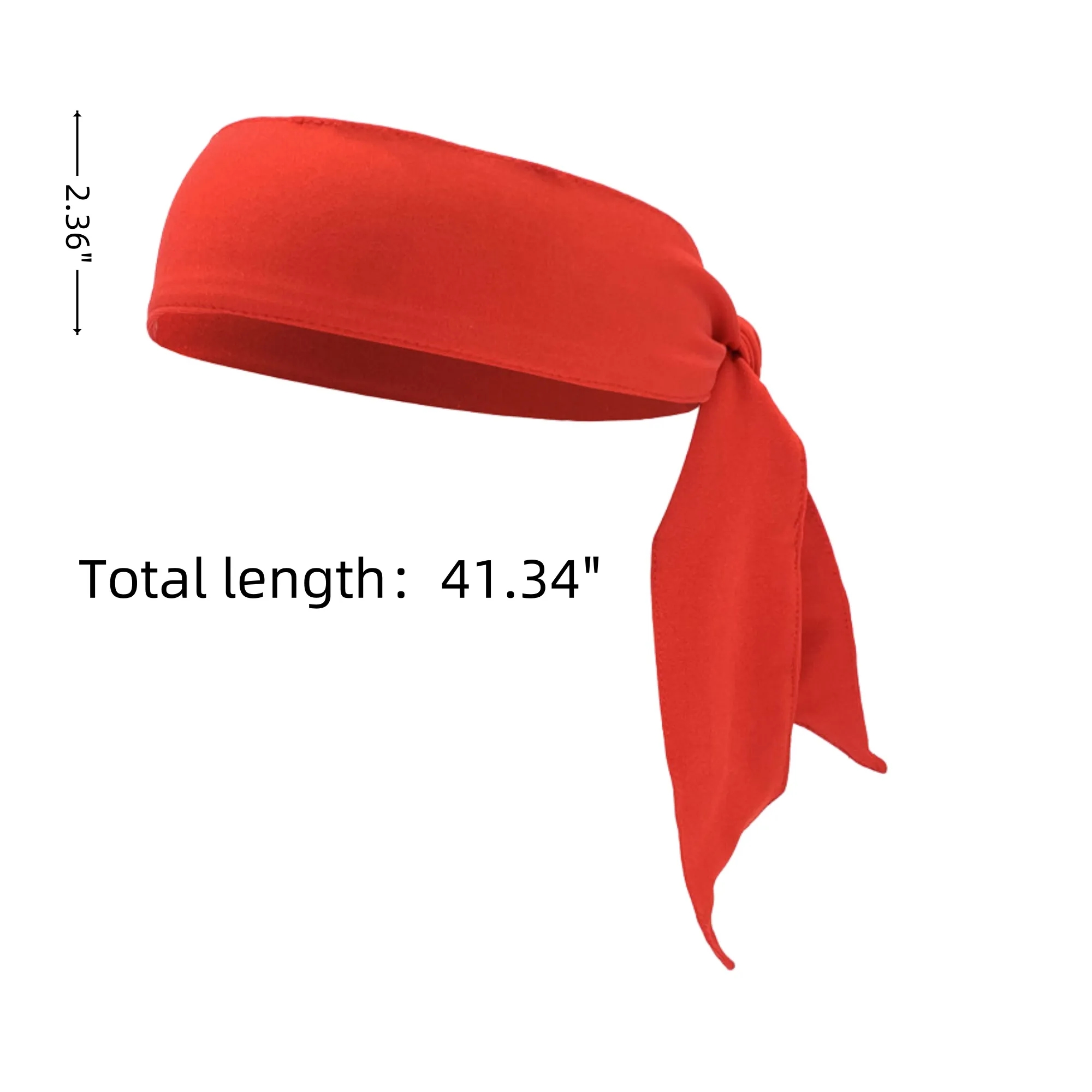 Unisex Elastic Sports Sweatband Head Scarf Long Tie Headband 3