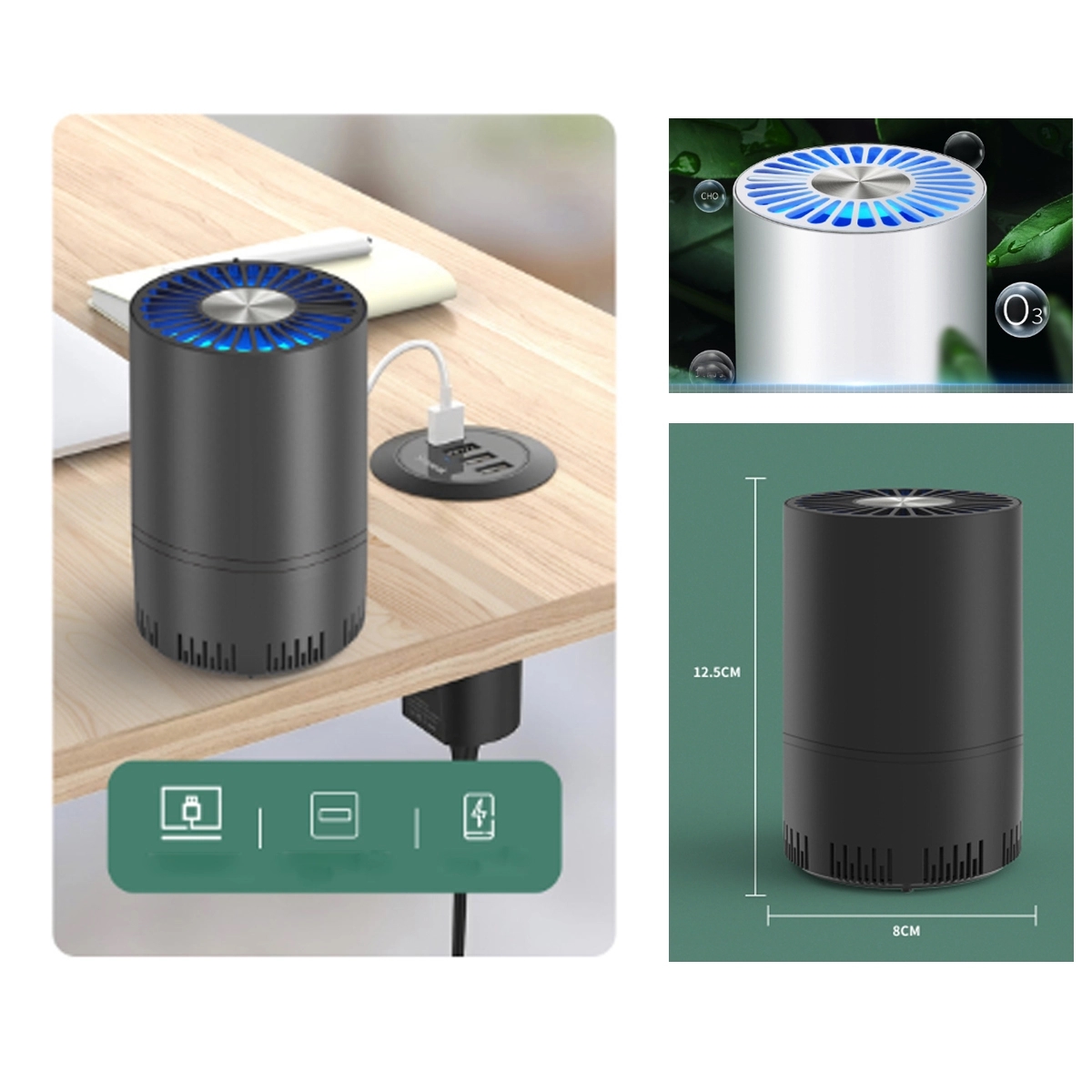 Air Purifier Small Portable Cleaner With HEPA Filter 2