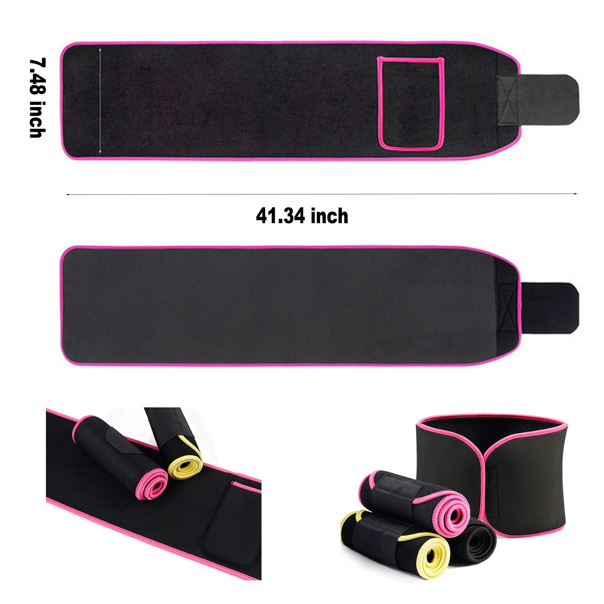 Adjustable Waist Trimmer Belt With Pocket 3