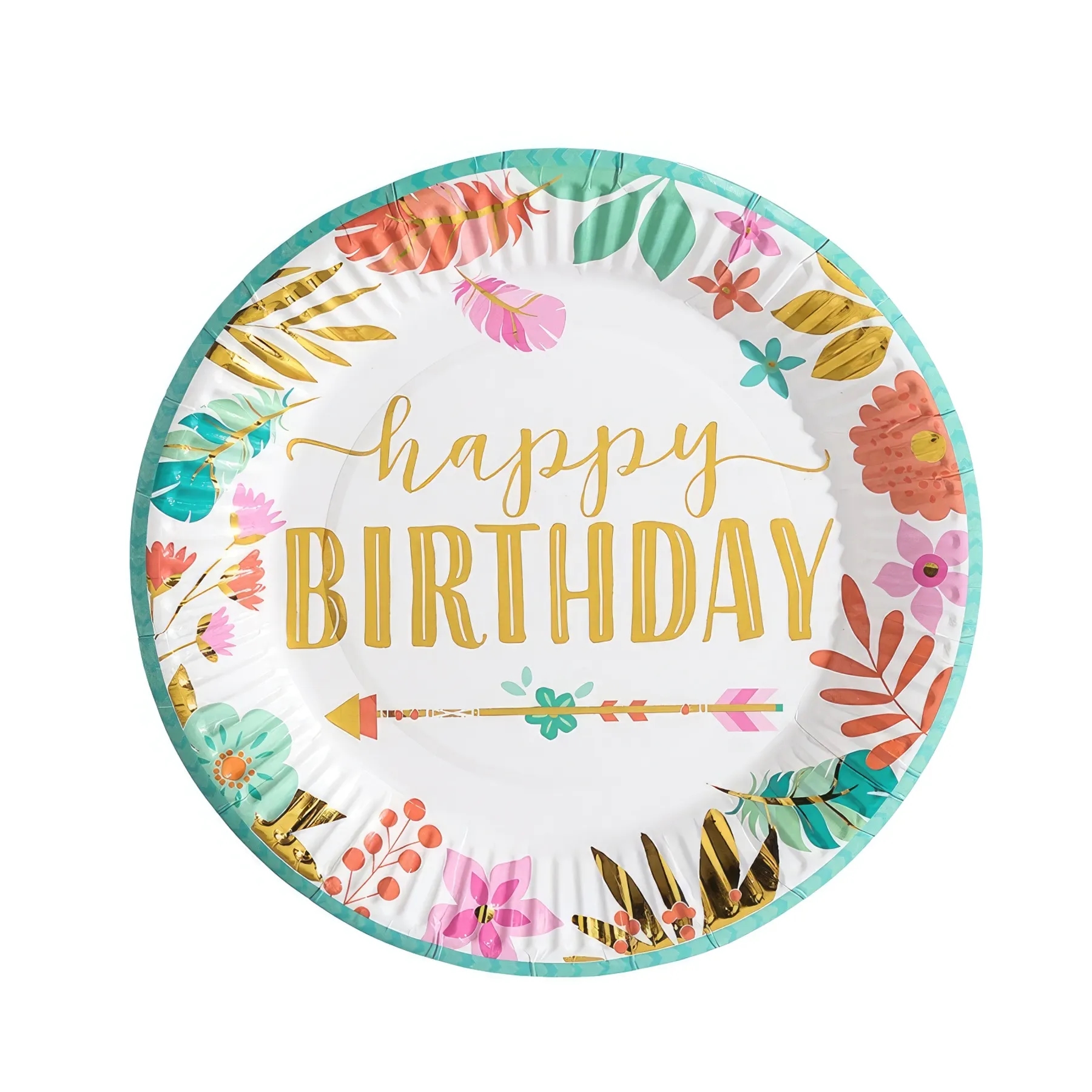 7" Disposable Party Picnic Salad Dessert Paper Plate 1
