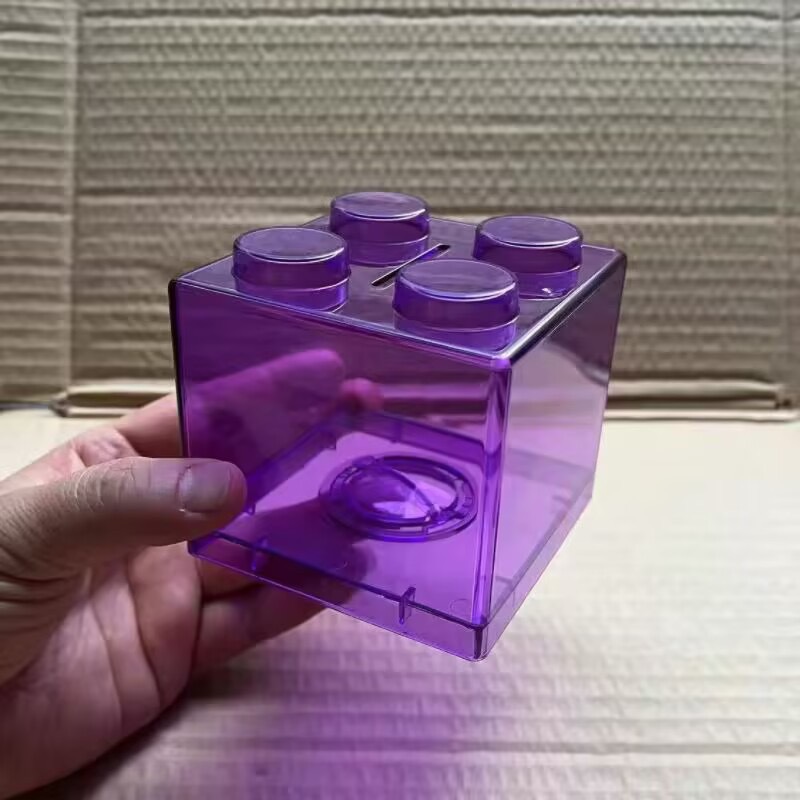 Translucent Stack Coin Bank/Lego Money or Savings Bank 4