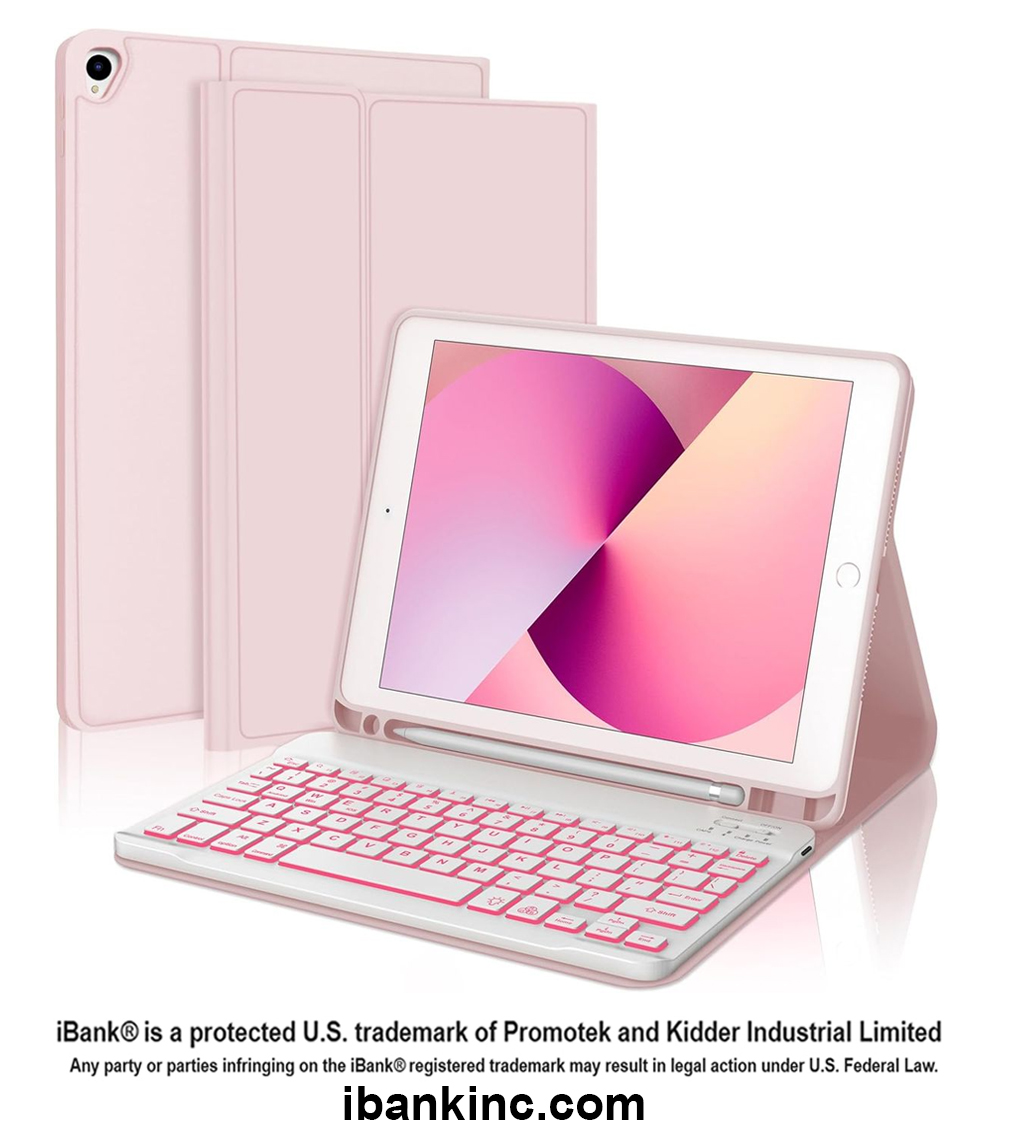 iBank® Detachable Bluetooth Slim Wireless Keyboard and Soft Back Cover Tablet Case 3
