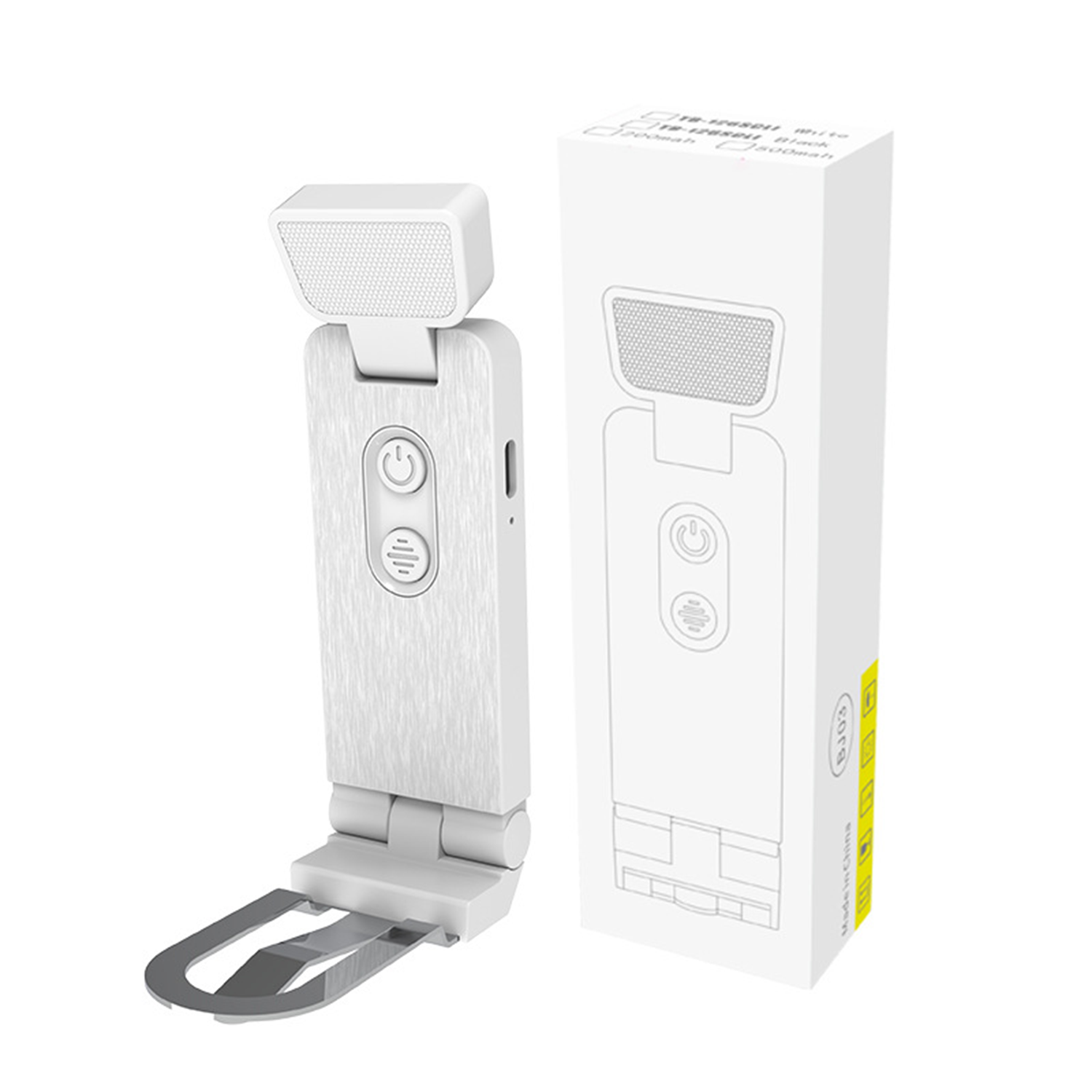Portable Mini USB Rechargeable Clip-On LED Bookmark Light 5