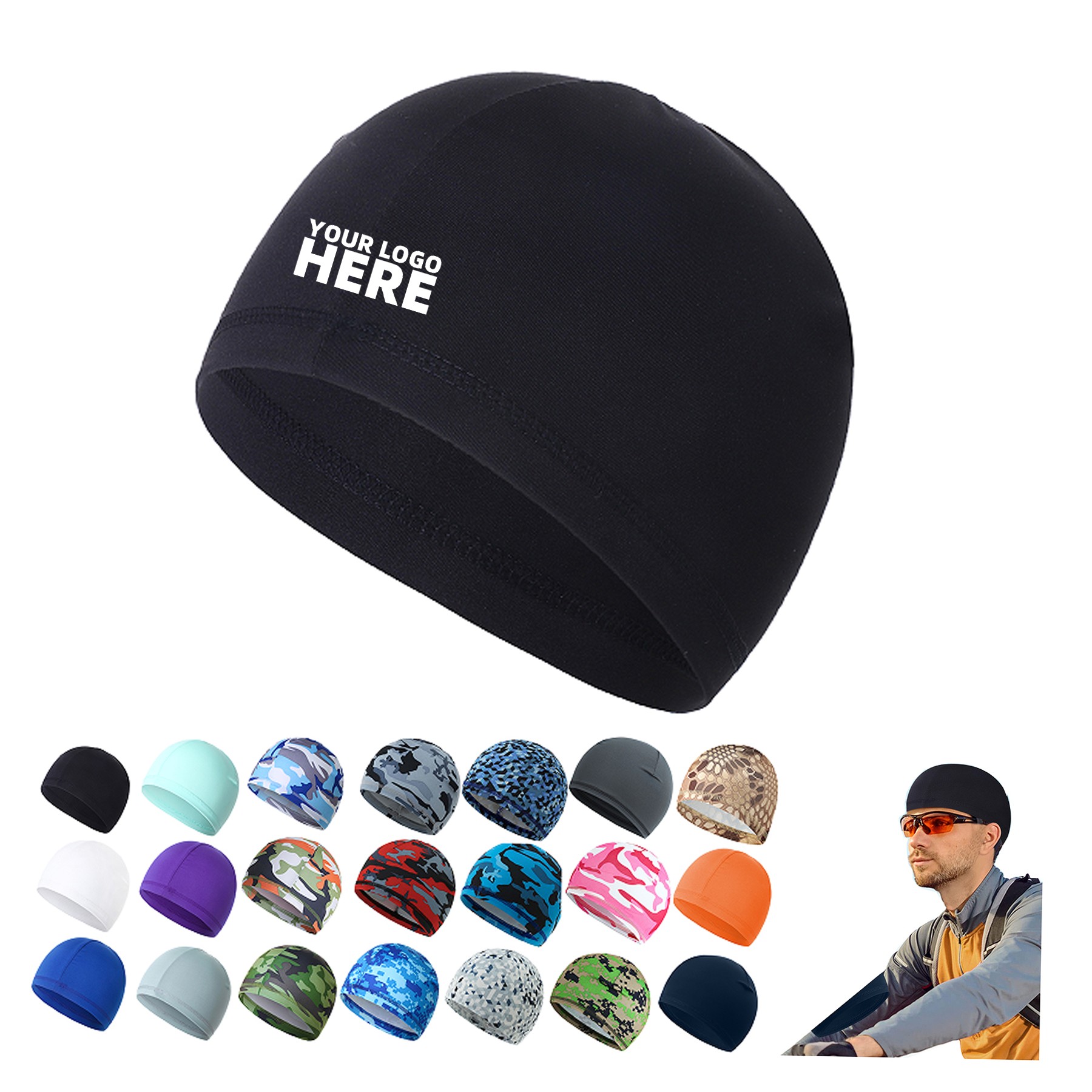 Helmet Liner Sweat Wicking Cap