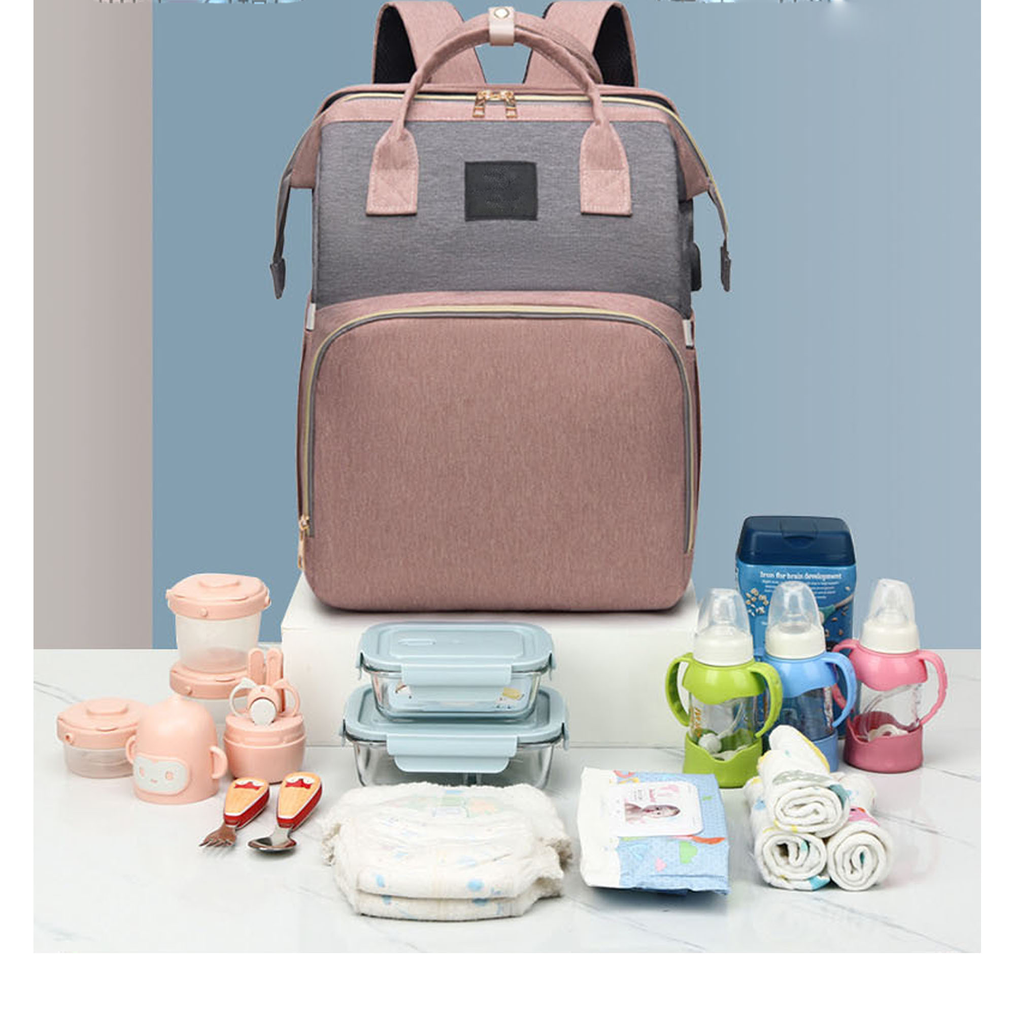 Nylon Ultra Light Baby Backpack ?C Spacious And Portable 3