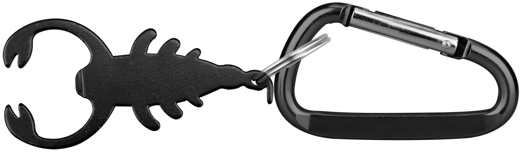 Scorpion Shape Bottle Opener w/ Key Chain & Carabiner 1