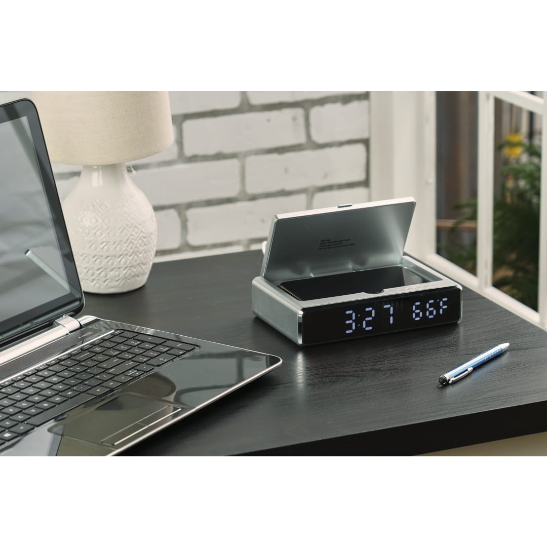 UV Sanitizer Desk Clock with Wireless Charging 52