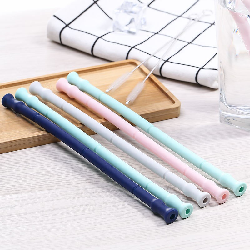 Collapsible Silicone Straw In Case 4