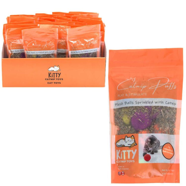 Catnip with Puff Balls - 0.5 oz 2