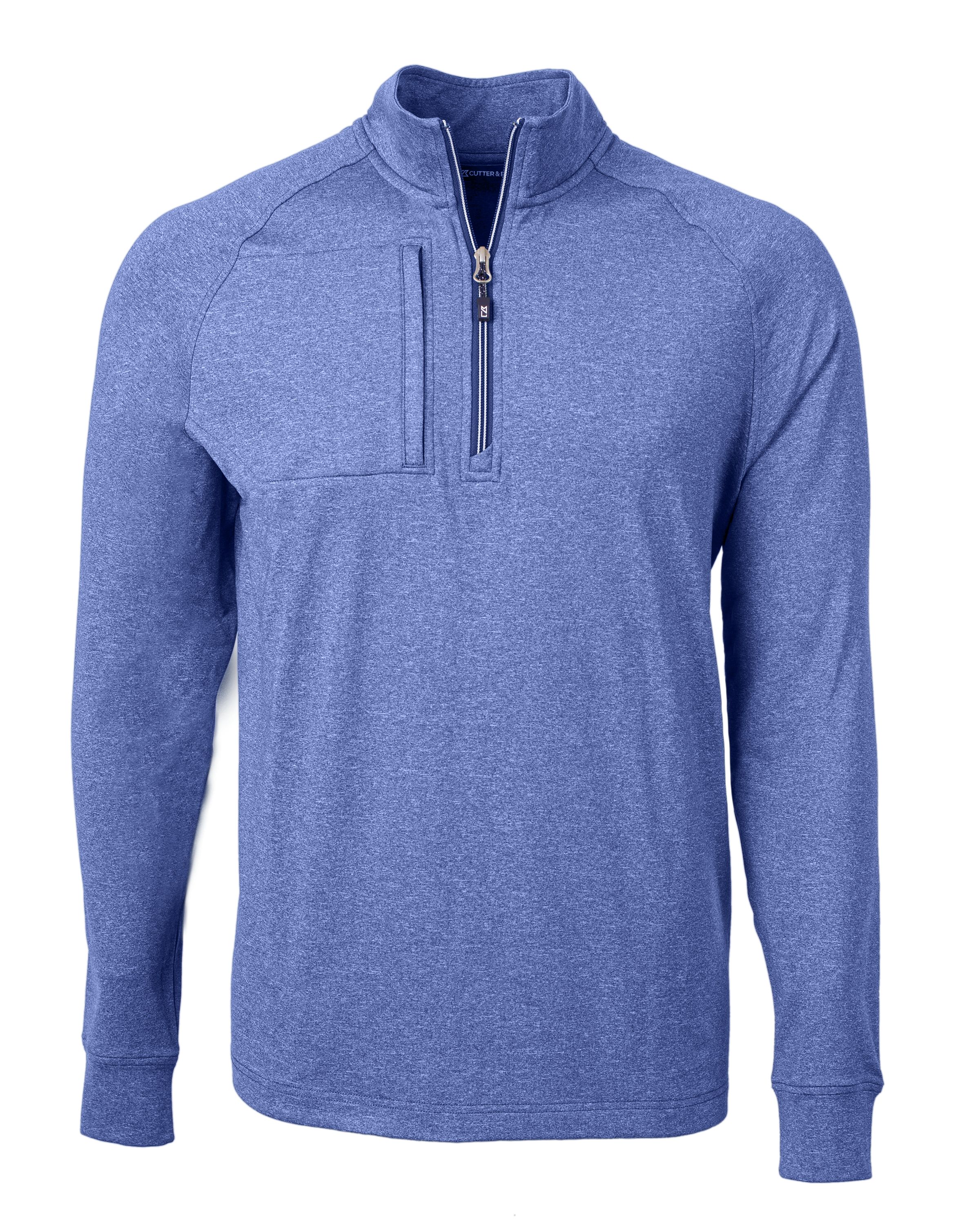 Cutter & Buck Adapt Recycled Soft Knit Stretch Mens Big & Tall Heathered Quarter Zip Pullover Big & Tall 26