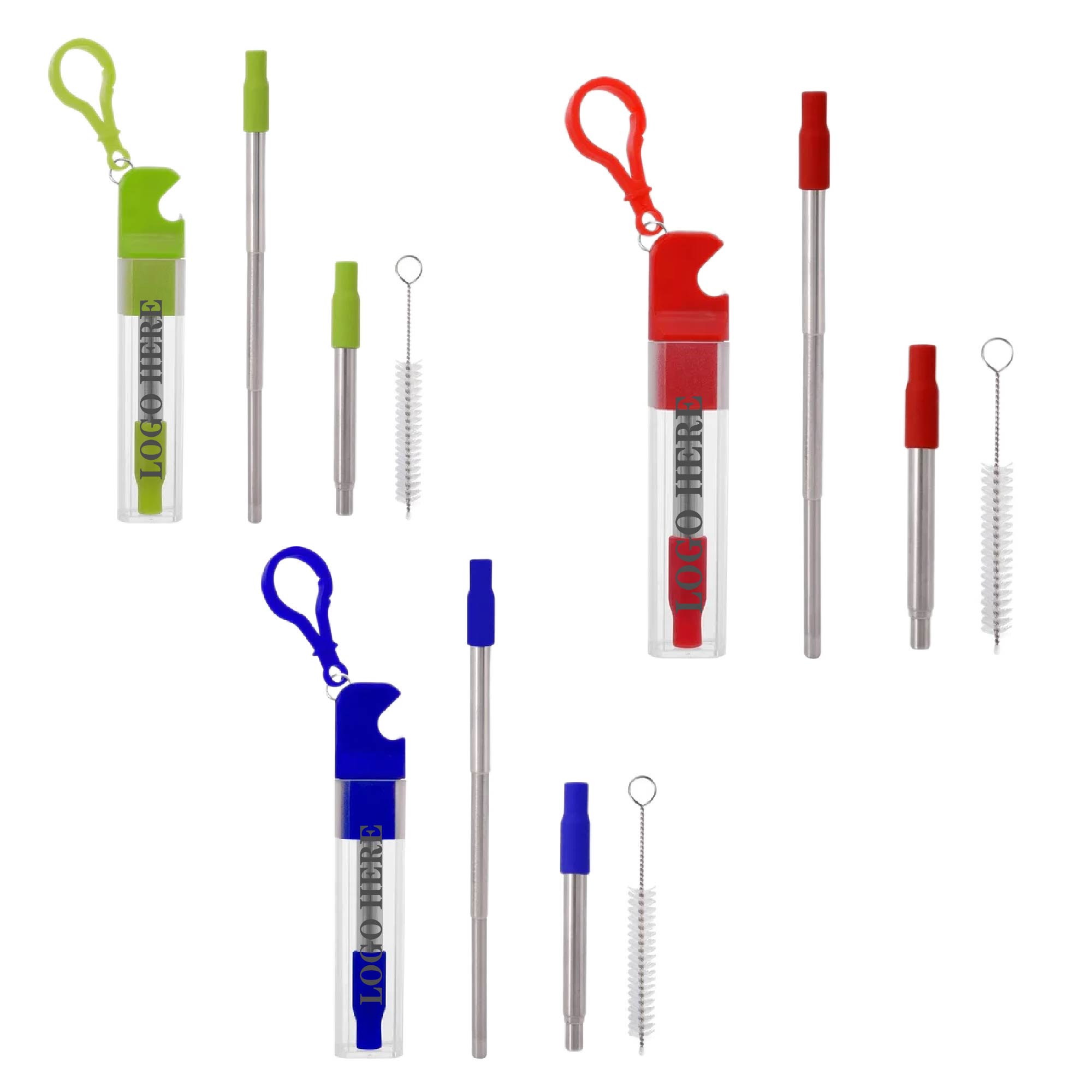 Stainless Steel Straw Reusable Travel Kit 2