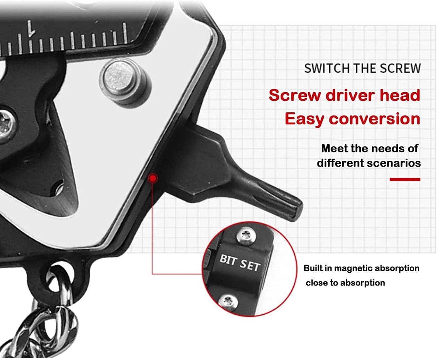 Multifunction Keychain Knife Outdoor Escape Mini Tools 4