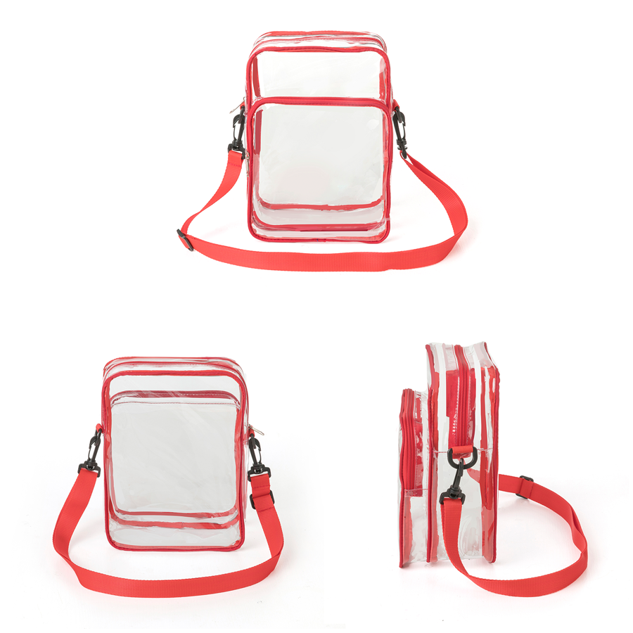 ClearPass Clear Crossbody Bag 7.5" x 3" 8