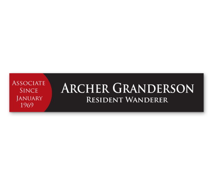 The Apollo full color nameplate 2"x10" 1