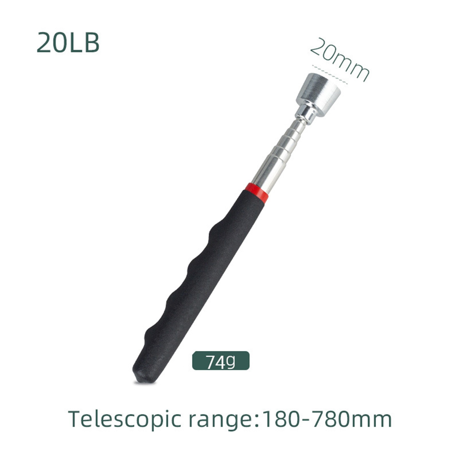 Telescoping Magnetic Pickup Tool With 25Lb Pull Force 2