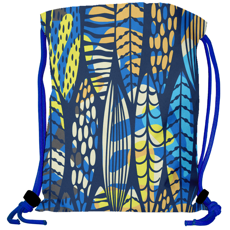 Super Drawstring Pack (Two side Imprint)-Royal Heavy Rope 4