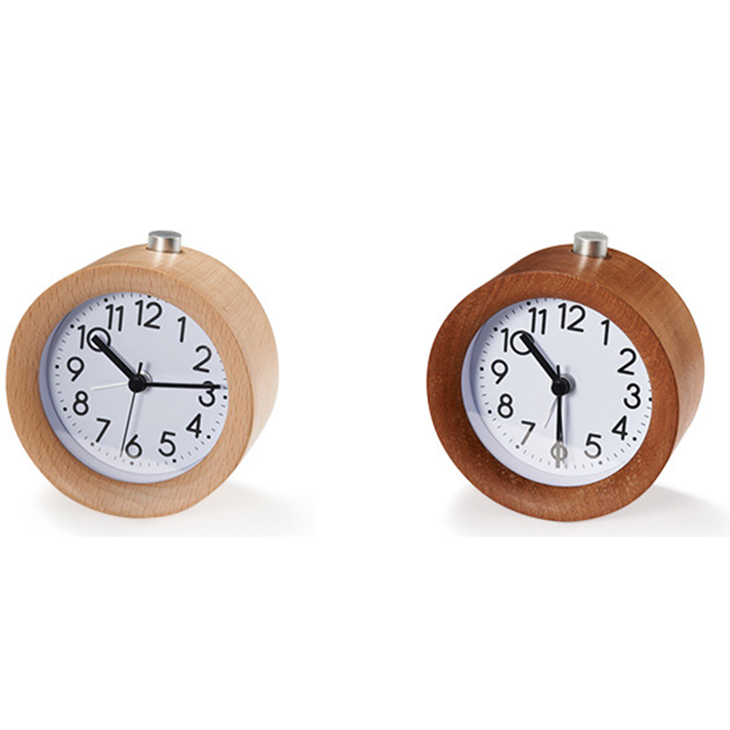 Beech Wooden Alarm Clock 6