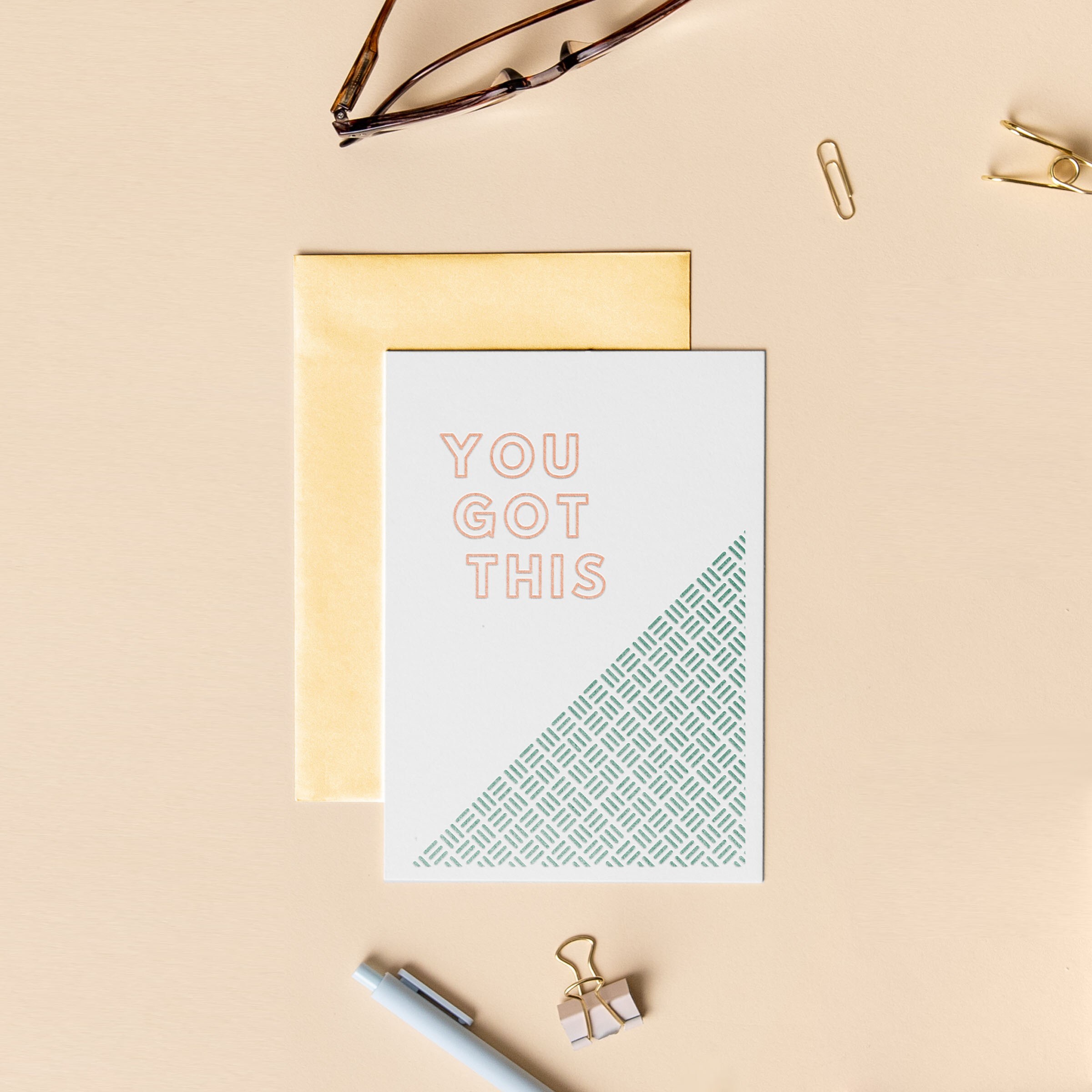 FLAT LETTERPRESS CARD - 5 X 7