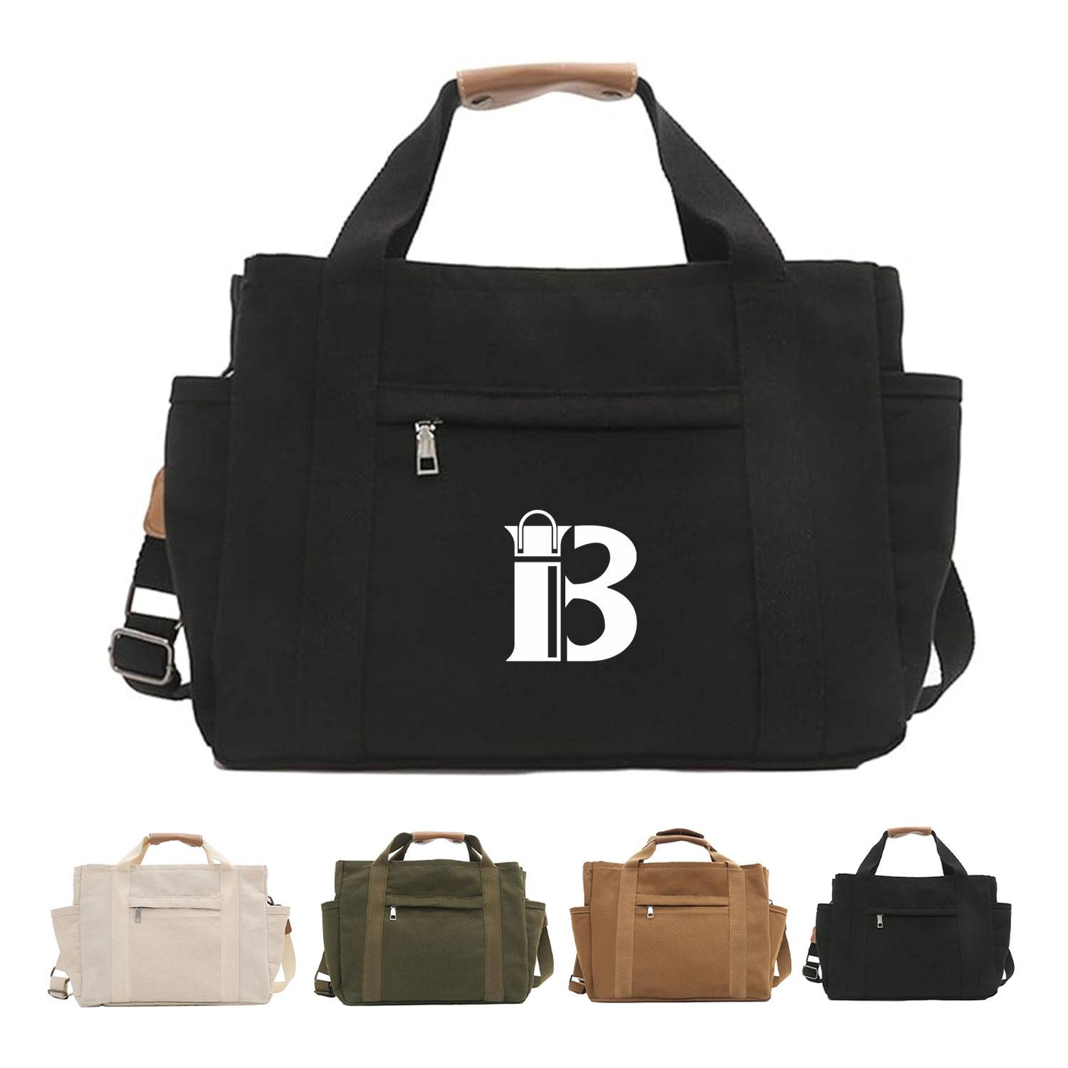 Canvas Crossbody Tote Bag 1